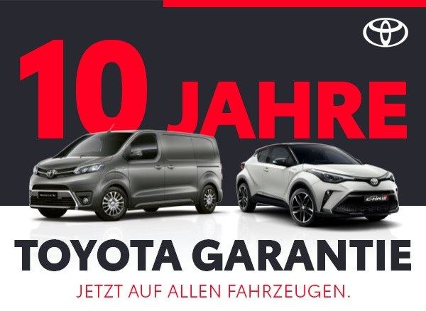10 Jahre Toyota Garantie – jetzt auf allen Fahrzeugen