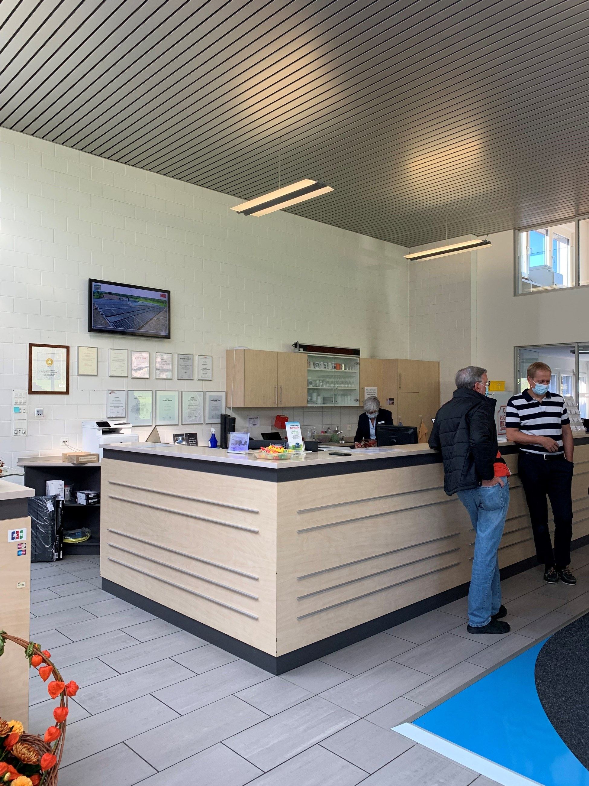 Der Empfang der Garage Zimmermann