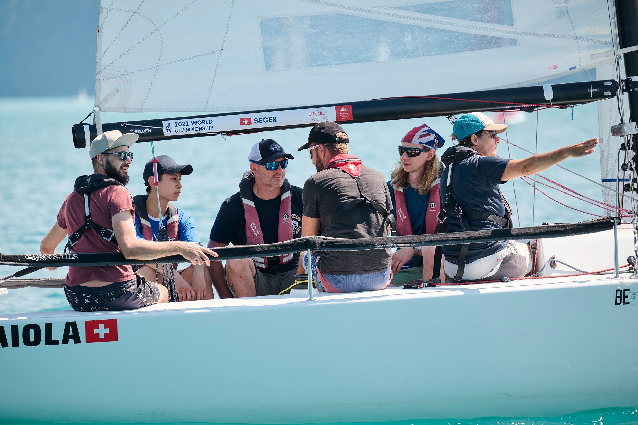 Das Team der Garage Zimmermann auf dem Segelboot